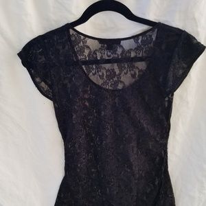 Banana Republic Pretty Lace Top sz-XS